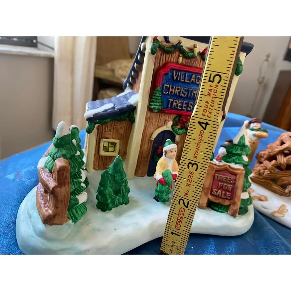 Dickens Collectables Village Series lighted porcelain Christmas tree shop from